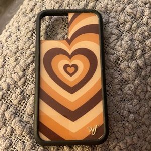 Wildflower Cases Brown Heart iPhone 11 pro case